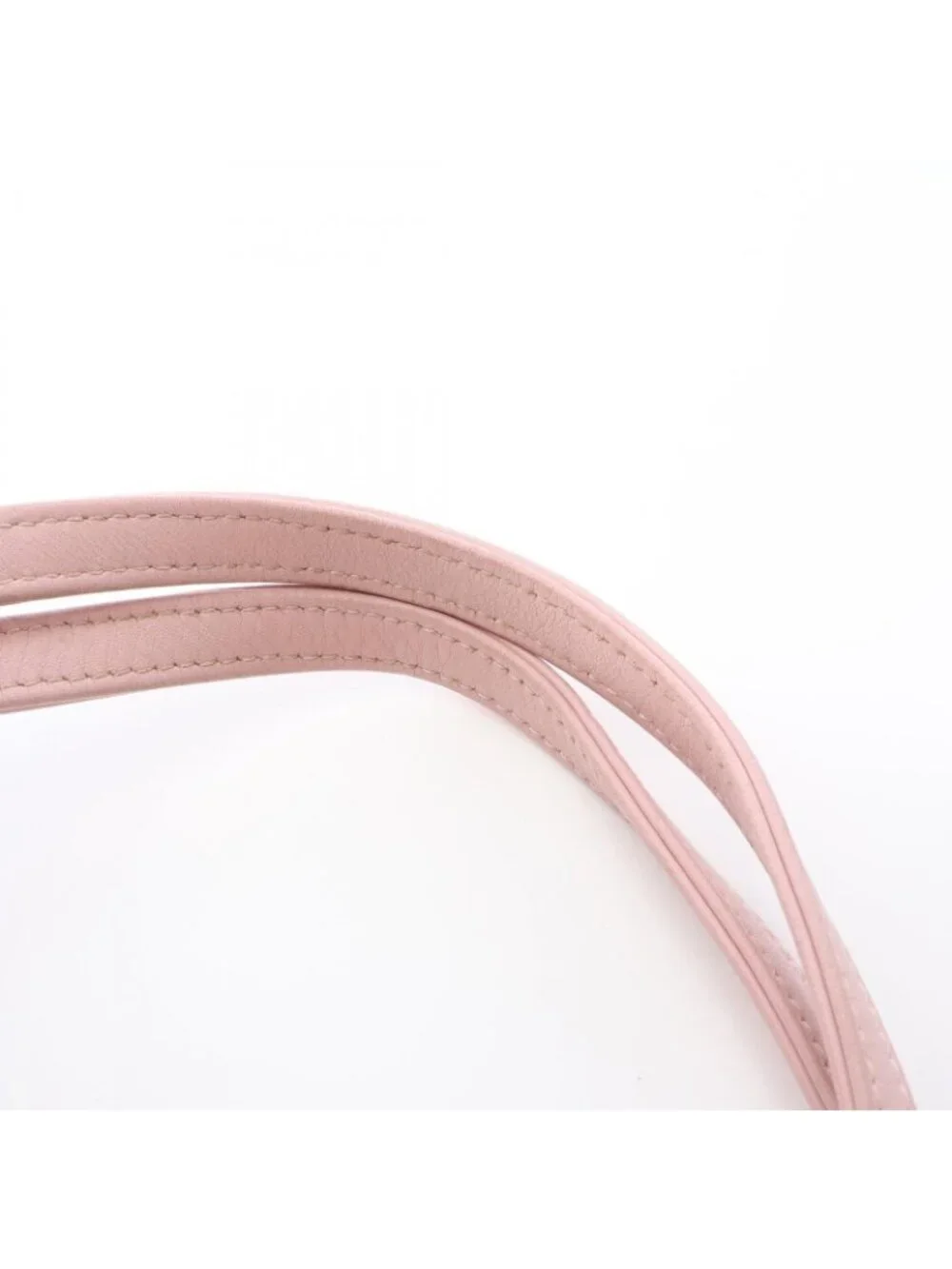 Chanel Tote Bag Deauville Pink Fabric Leather Chain MM